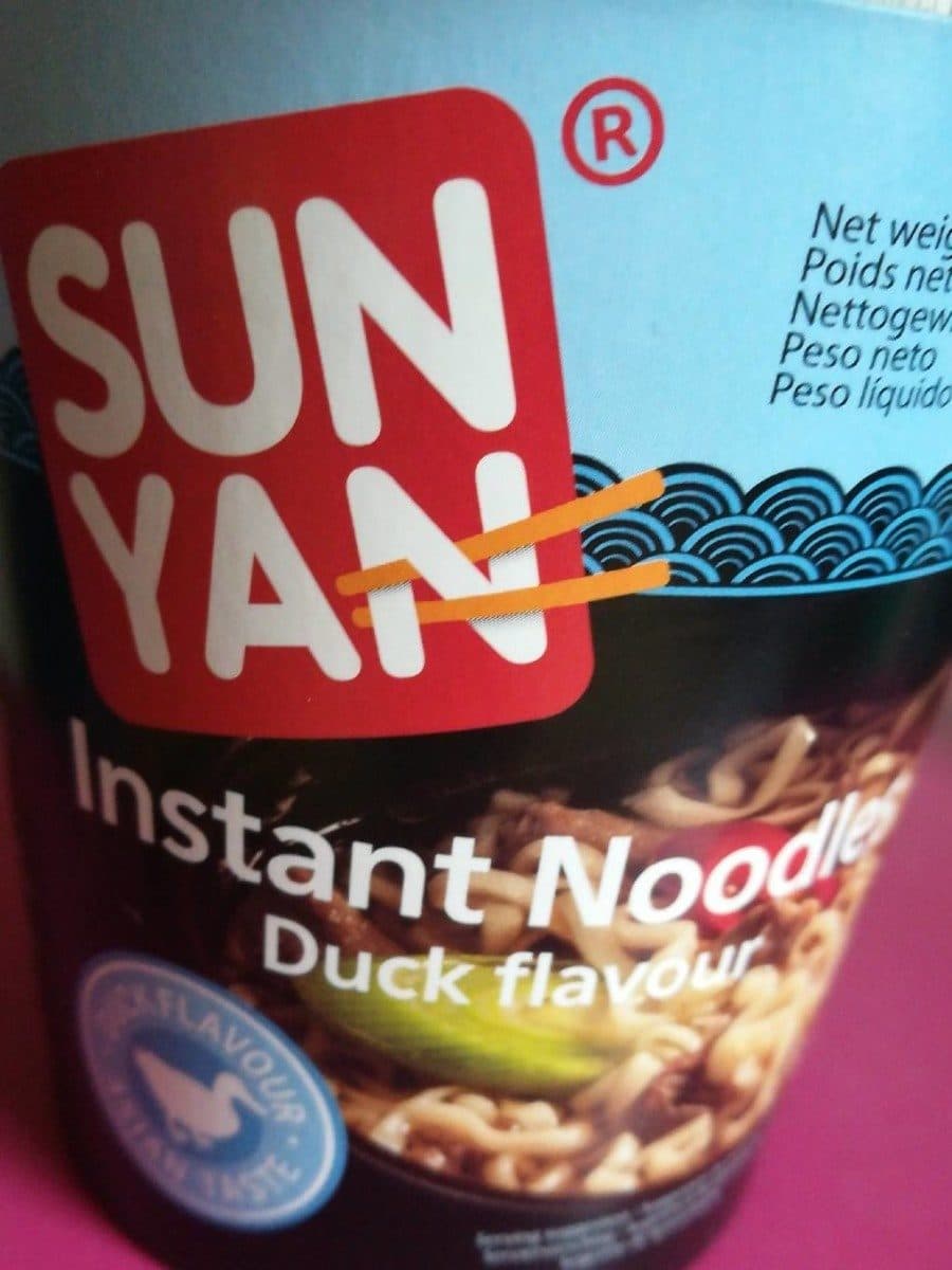 Sun Yan 12 Paquets De Sunyan Cup Noodles Canard packshot