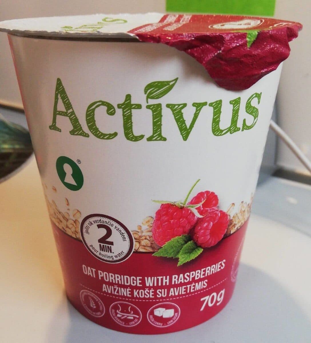 Activus porridge Framboises packshot