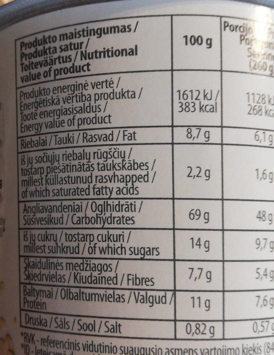 Open Food Facts Activus porridge Framboises packshot