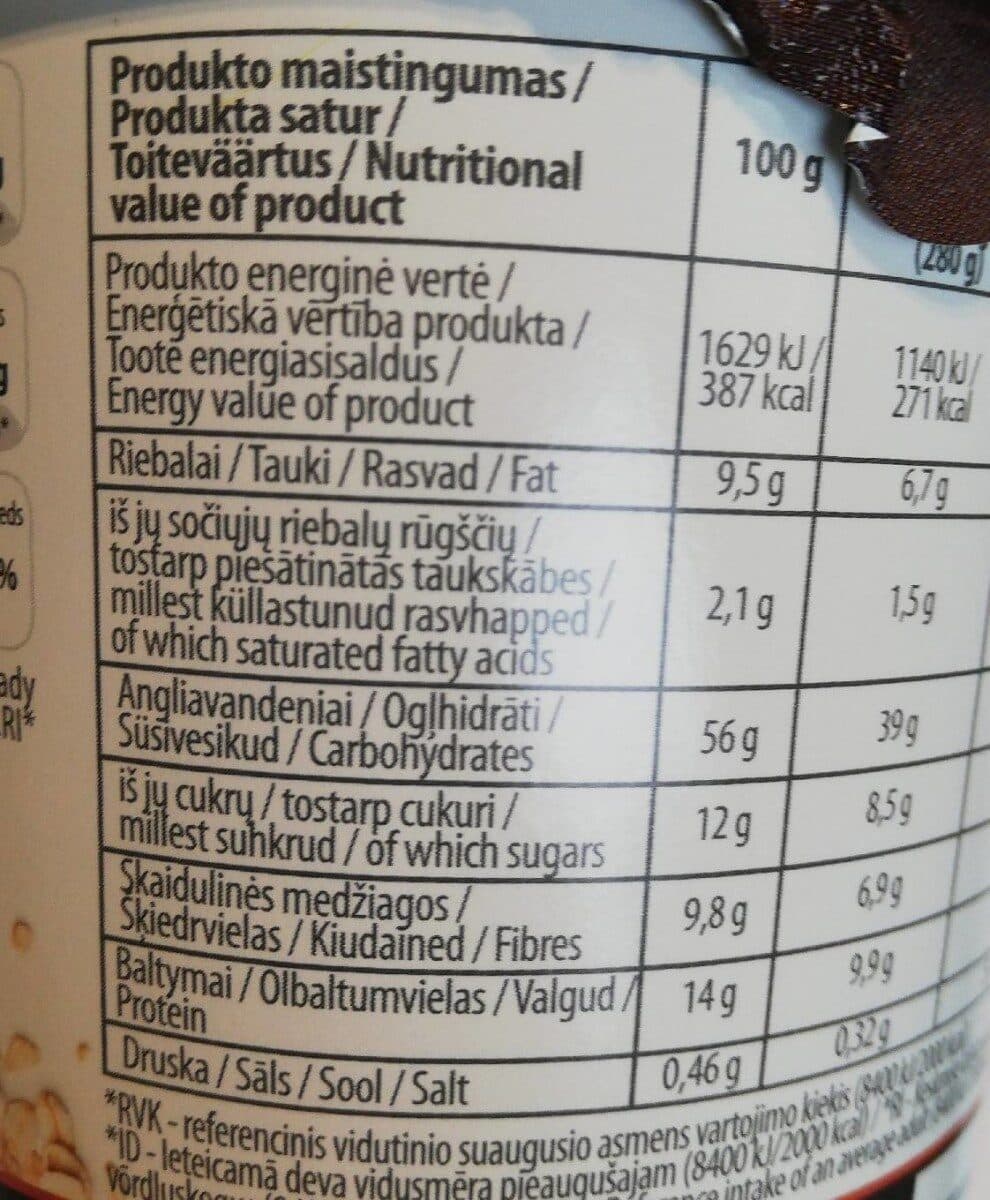 Open Food Facts Activus porridge graines de chia packshot