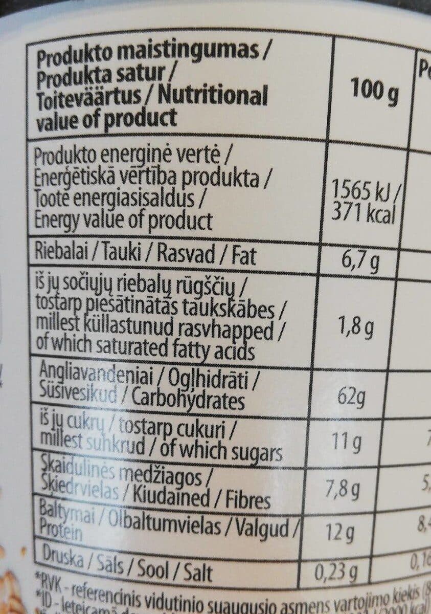 Open Food Facts Activus Porridge pêche packshot