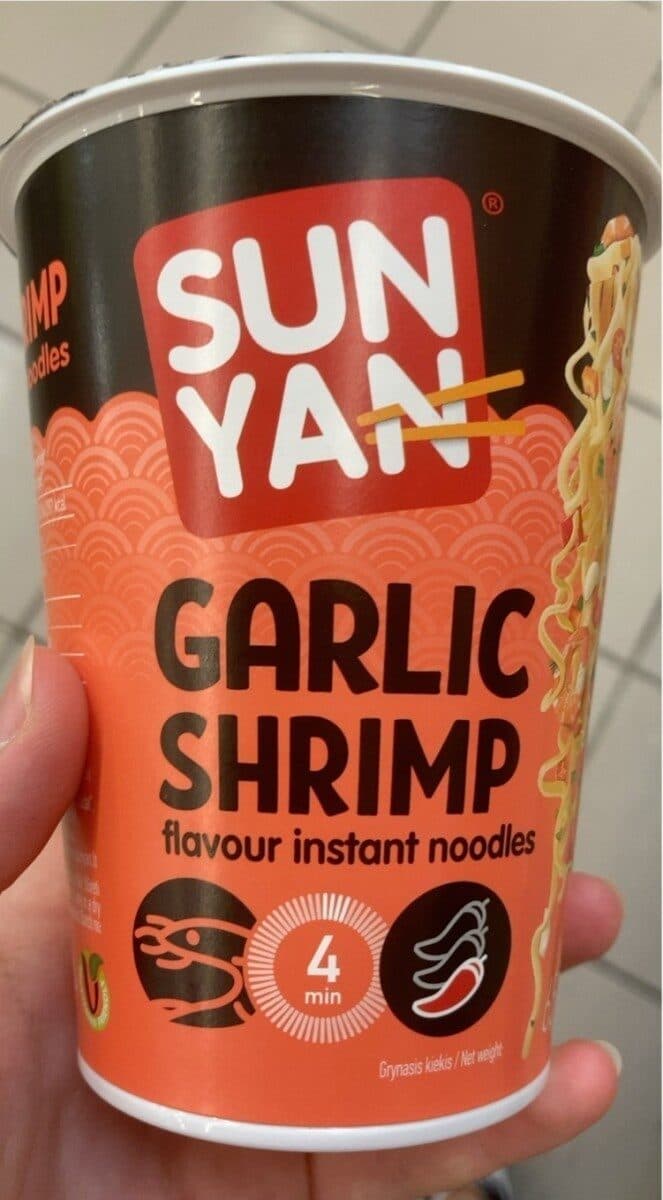 Garlic shrimp packshot