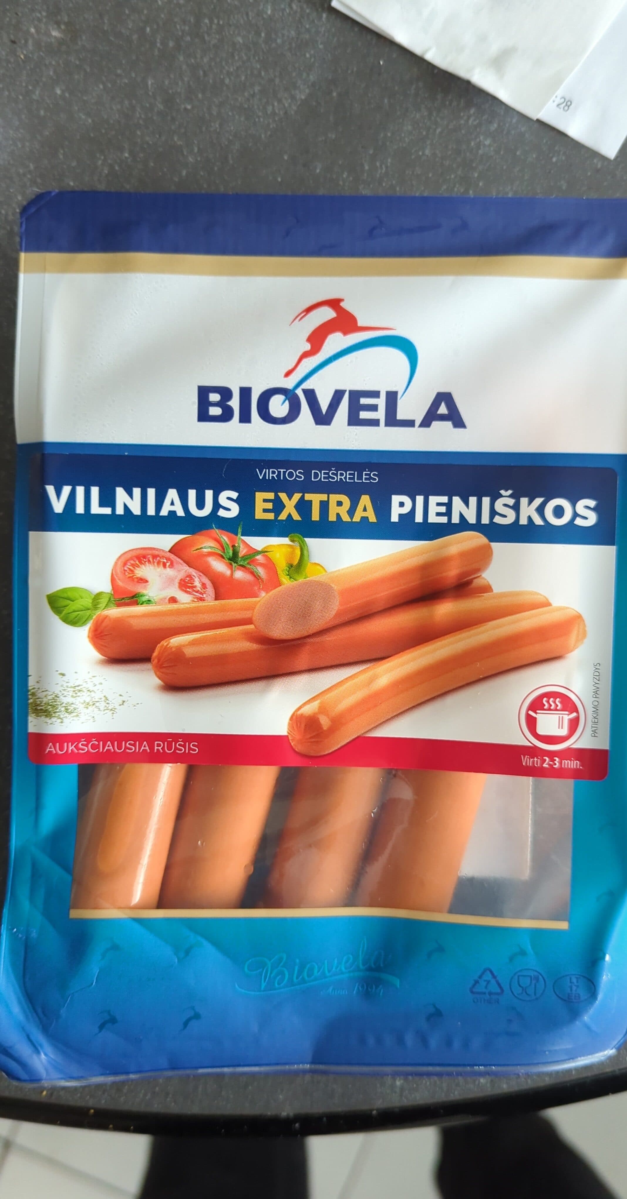 Biovela VILNIAUS EXTRA PIENIŠKOS VIRTOS DEŠRELĖS packshot