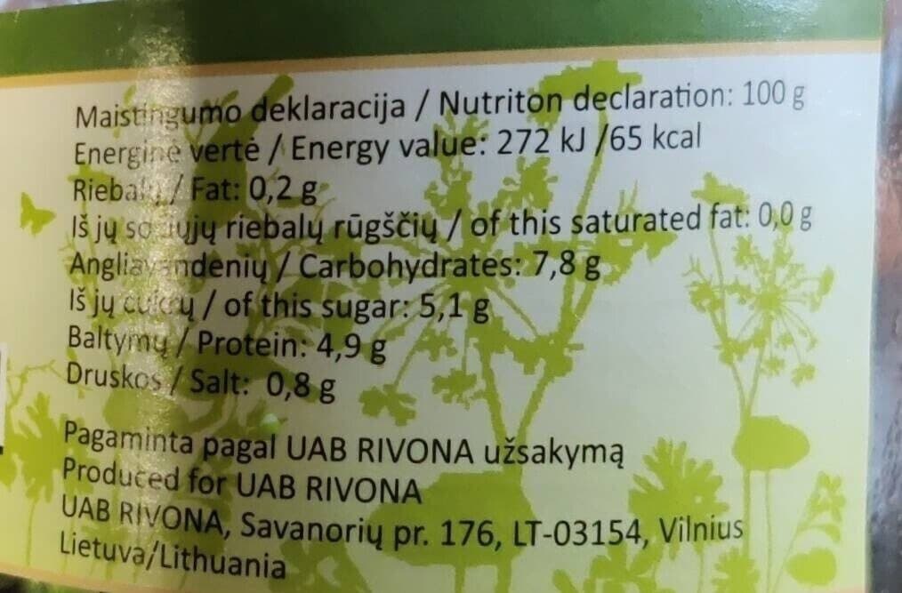 Open Food Facts Peas in a jar packshot