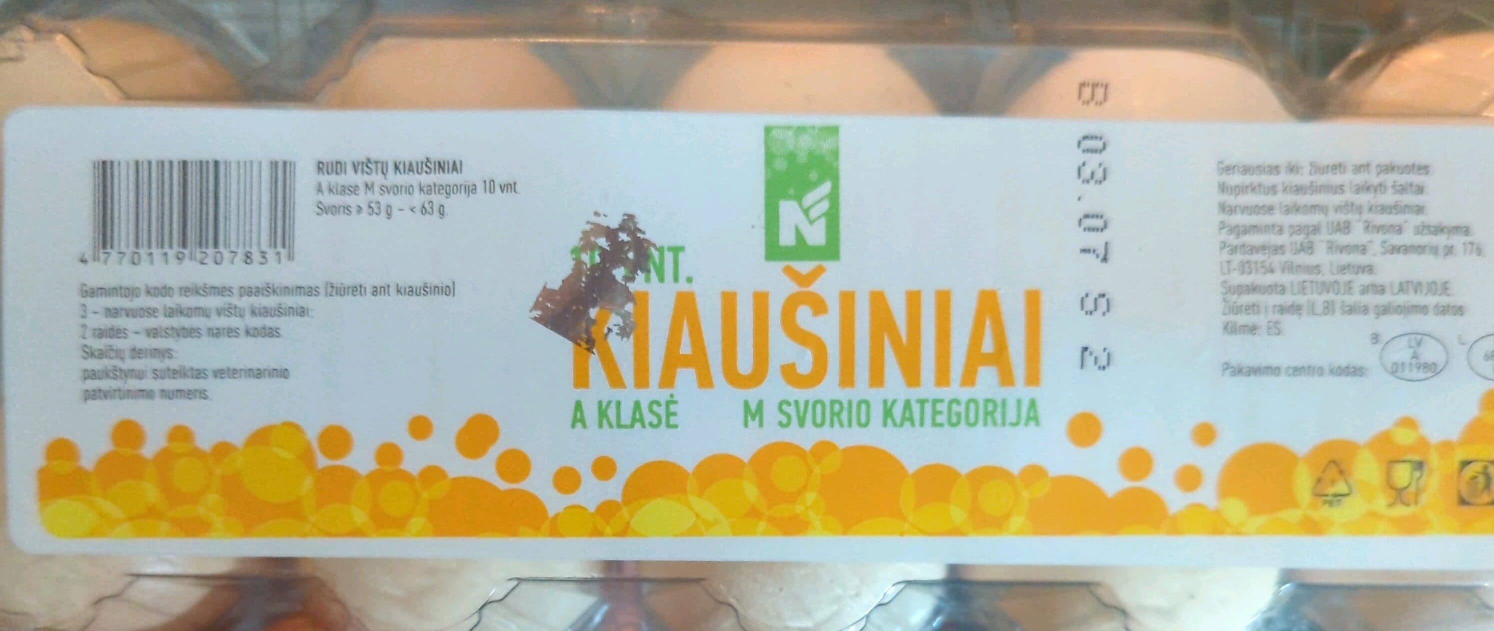Norfa kiaušiniai packshot