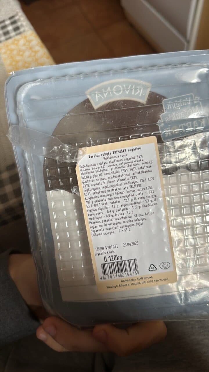 Karštai rūkyta KRIMIŠKA nugarinė packshot