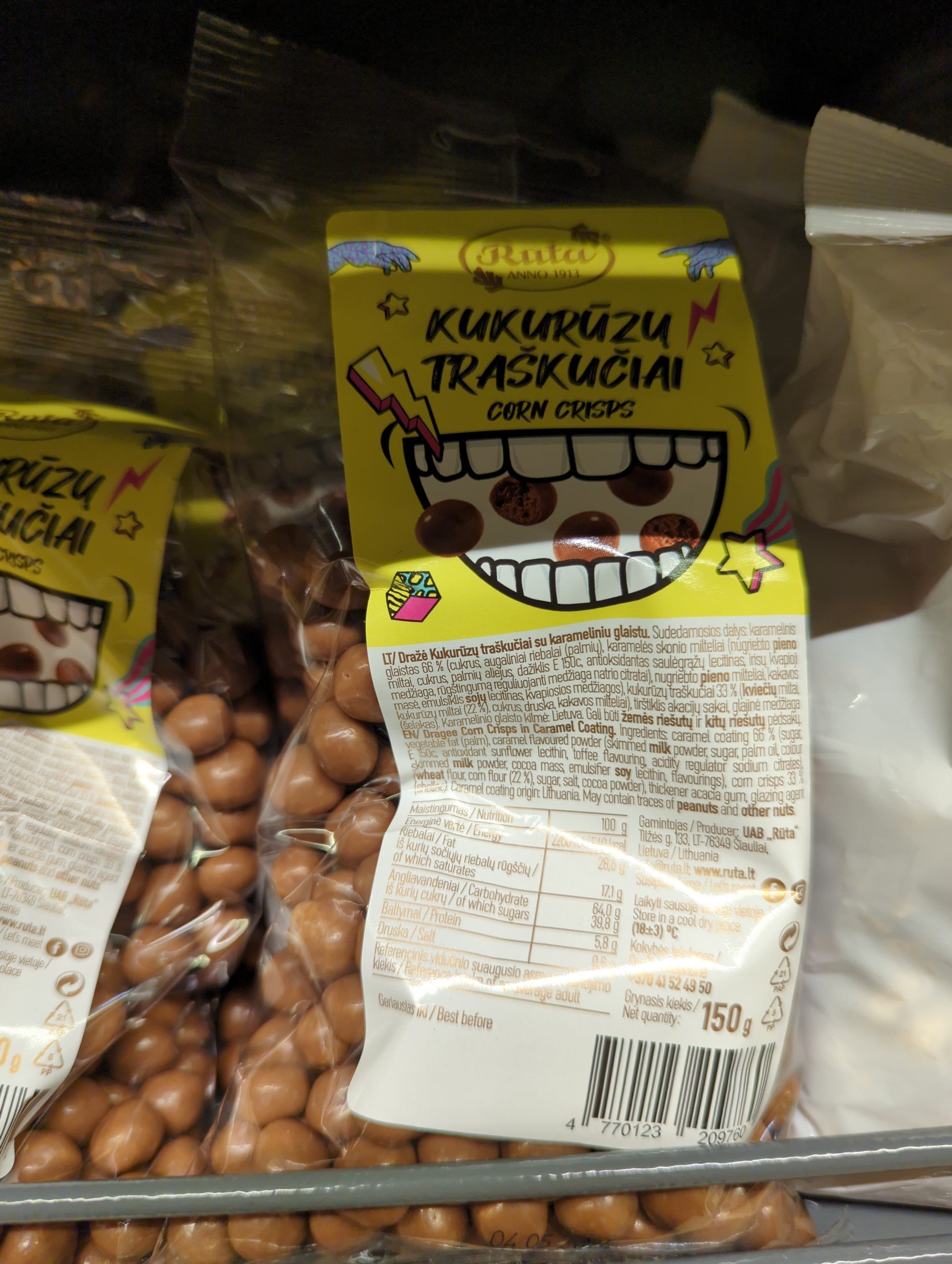 rūta traškūs rutuliukai packshot