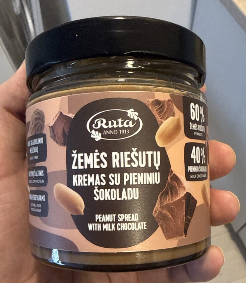 Rūta Peanut Spread With Milk Chocolate packshot