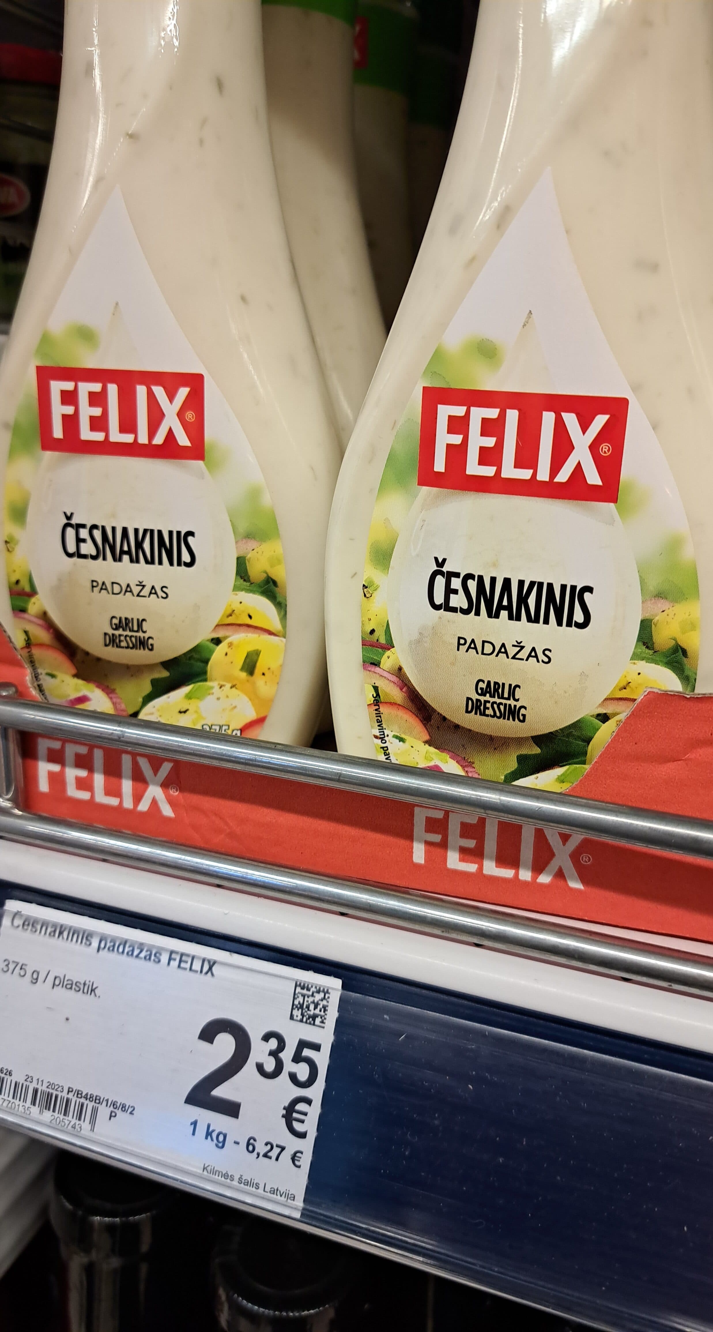 Felix Feliksas česnako padažas packshot
