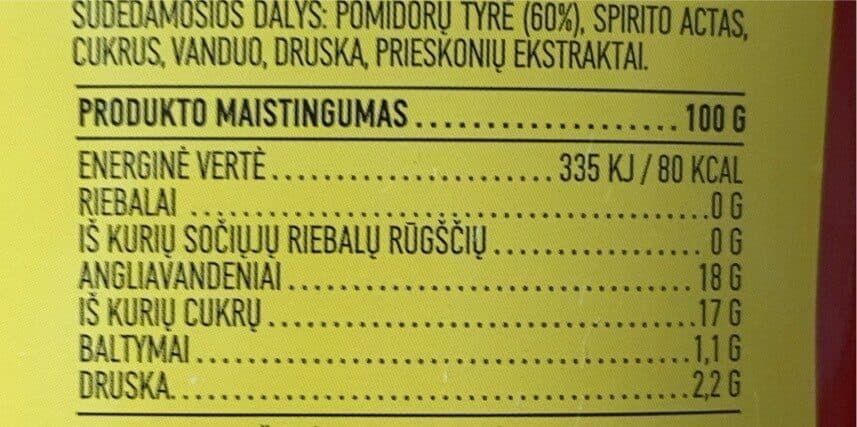 Suslavičiaus Pomidoru kecupas packshot