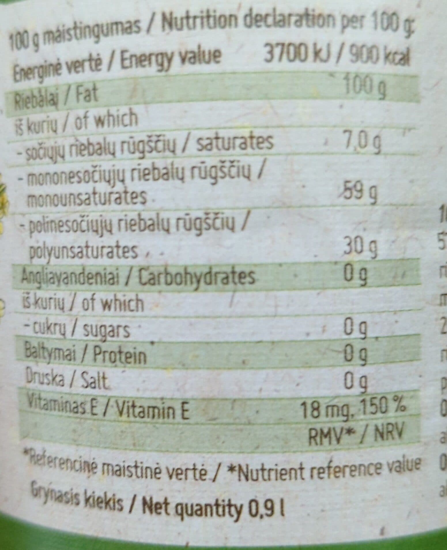 Obelių OBELIŲ aliejus packshot