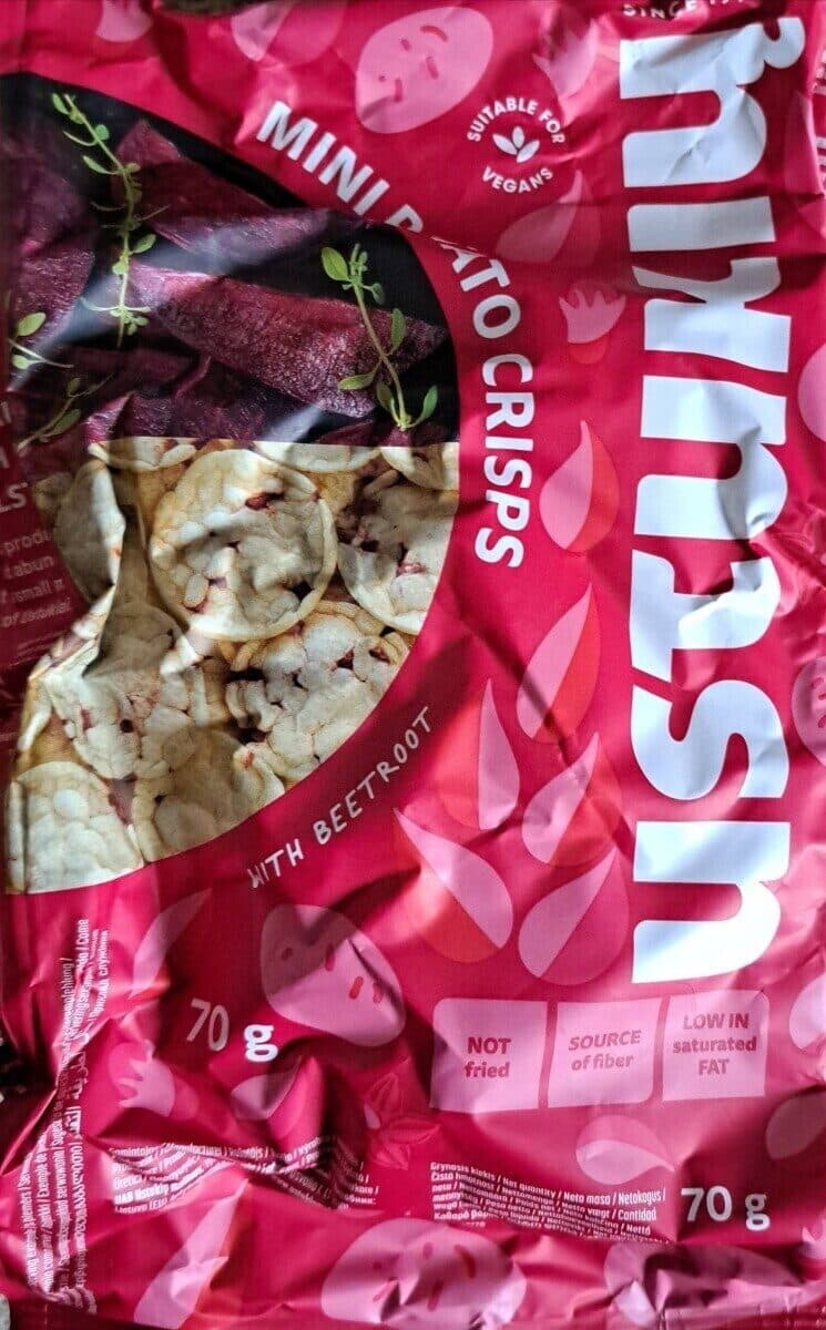 Mini Potato Crisps With Beetroot packshot