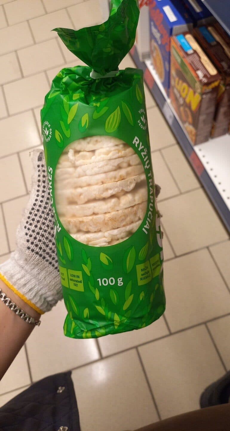 Ustukiu Malunas Ryžių trapučiai packshot