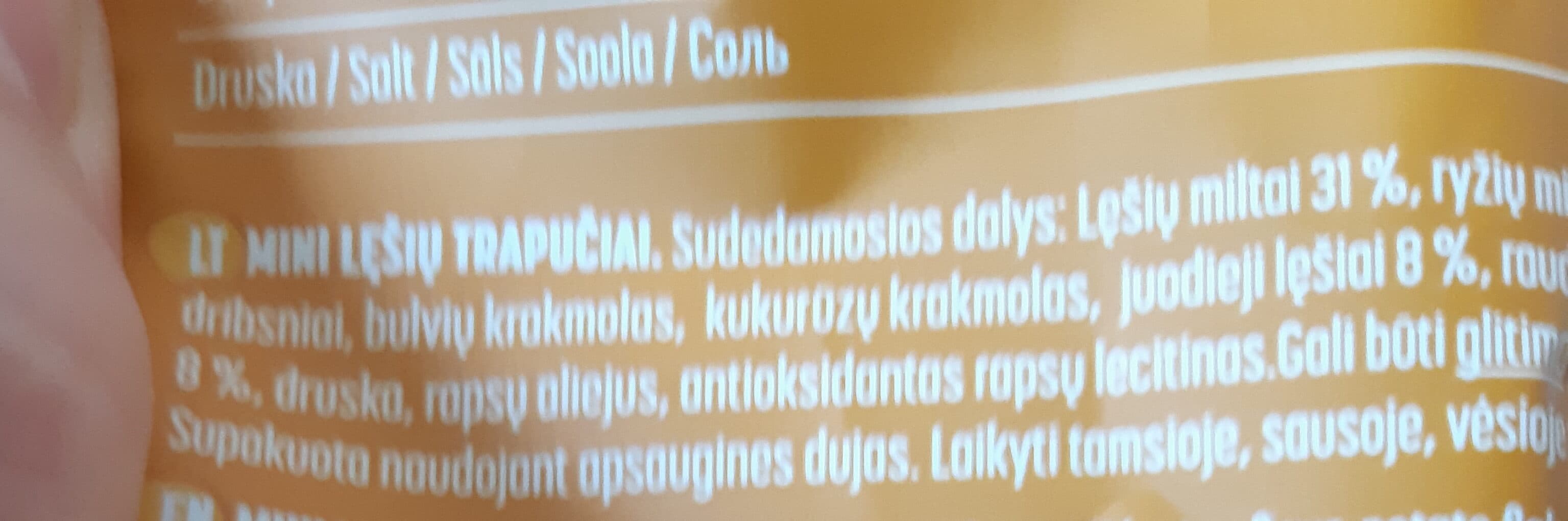 ustukiai mini lešių trapučiai packshot