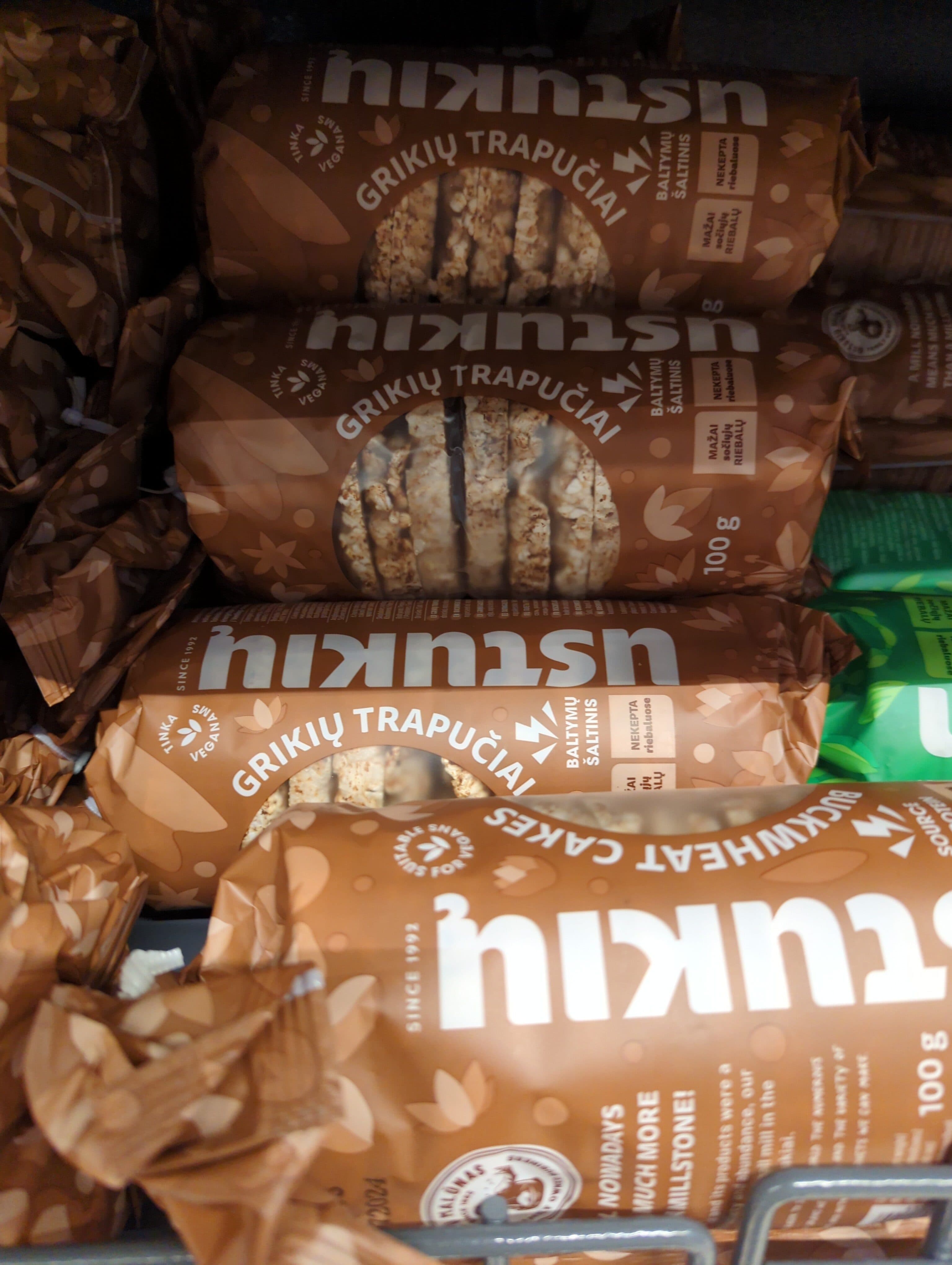 ustukių malūnas grikių trapučiai packshot