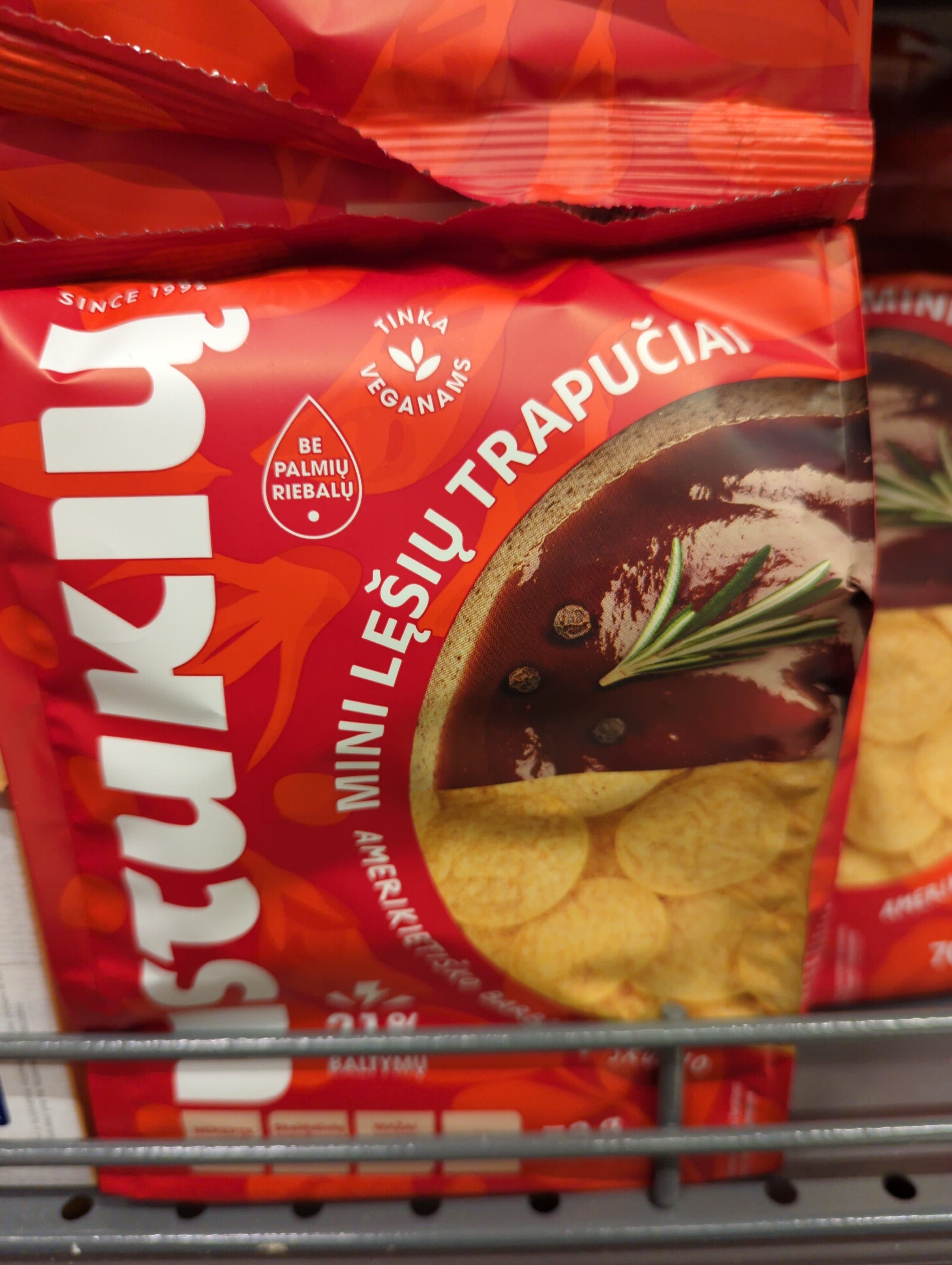 Ustukių Mini Lentil Crisps American BBQ Flavour packshot