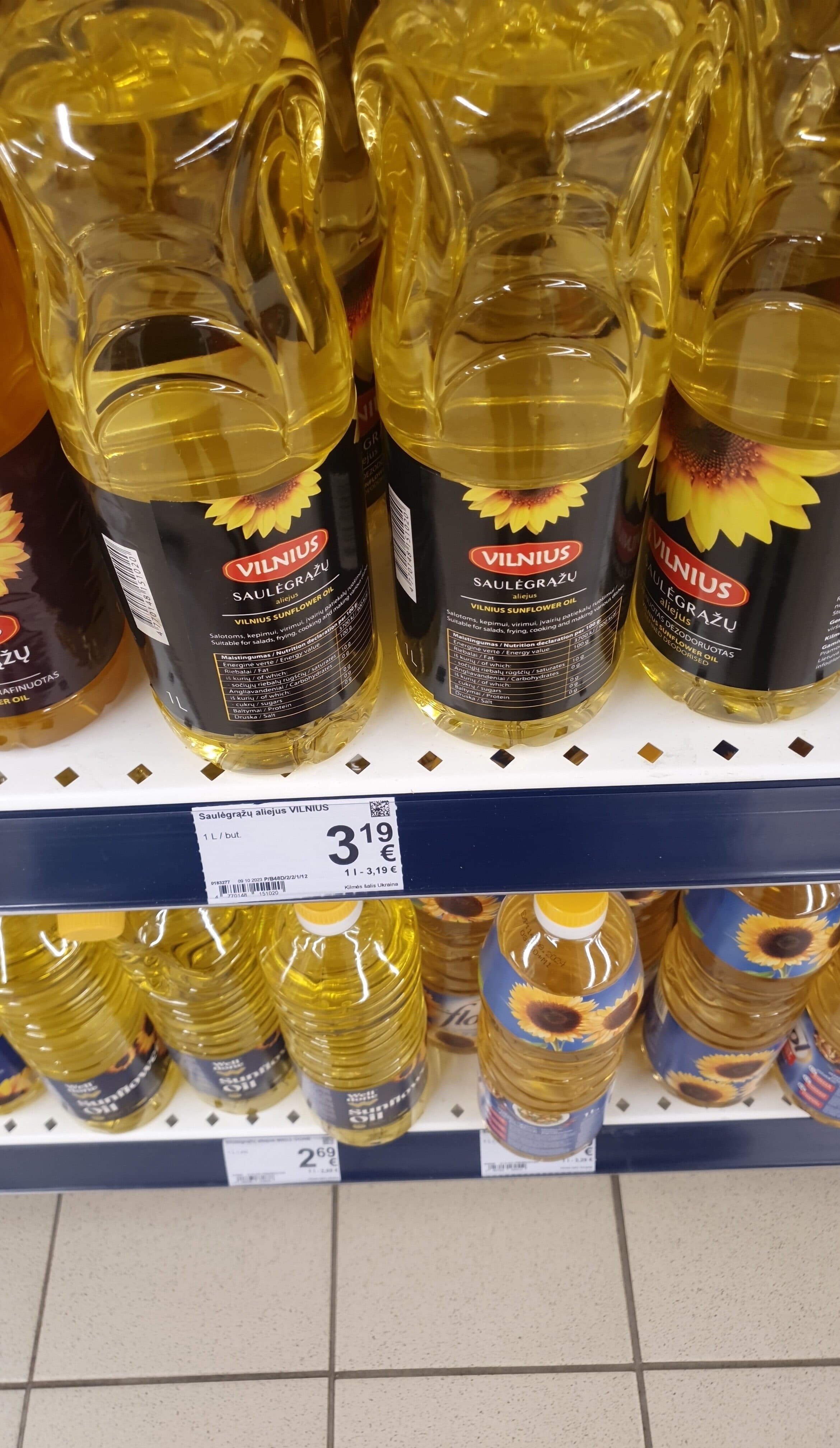 Vilnius Vilnius saulėgrąžų aliejus packshot