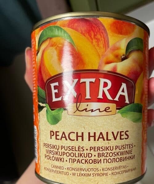 Extra line Peach halves packshot