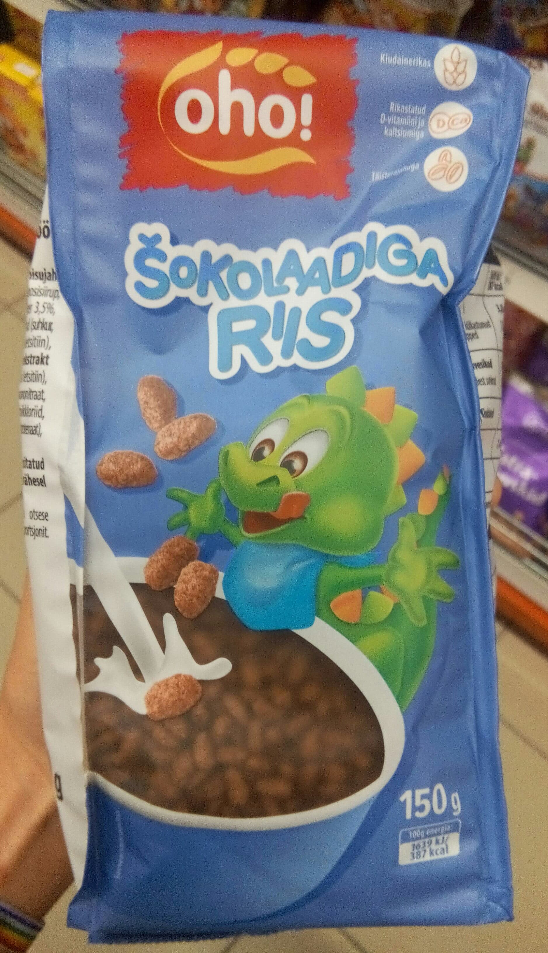 Oho! Sokolaadiga riis packshot