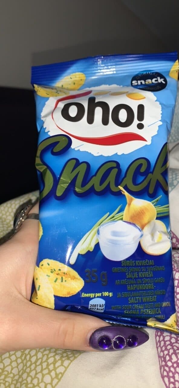 oho! kviečiai grietinės ir svogūnų packshot