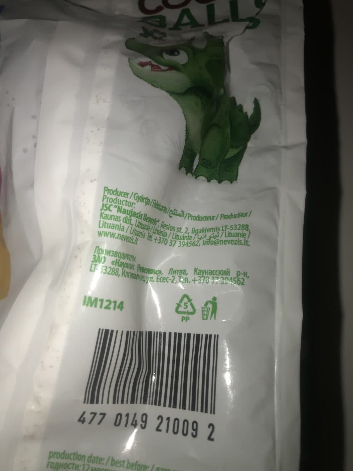 Open Food Facts Cocoa balls packshot