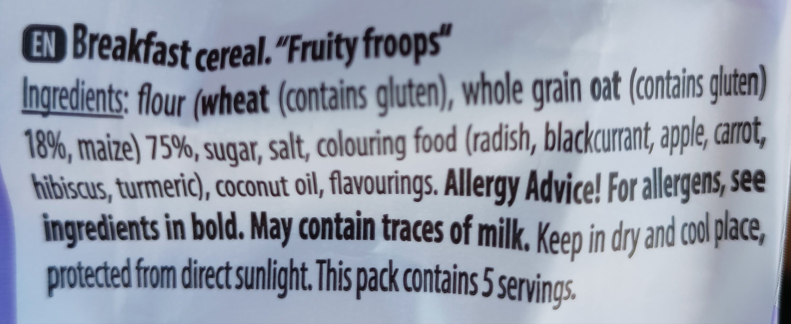 Oho Fruity froops packshot