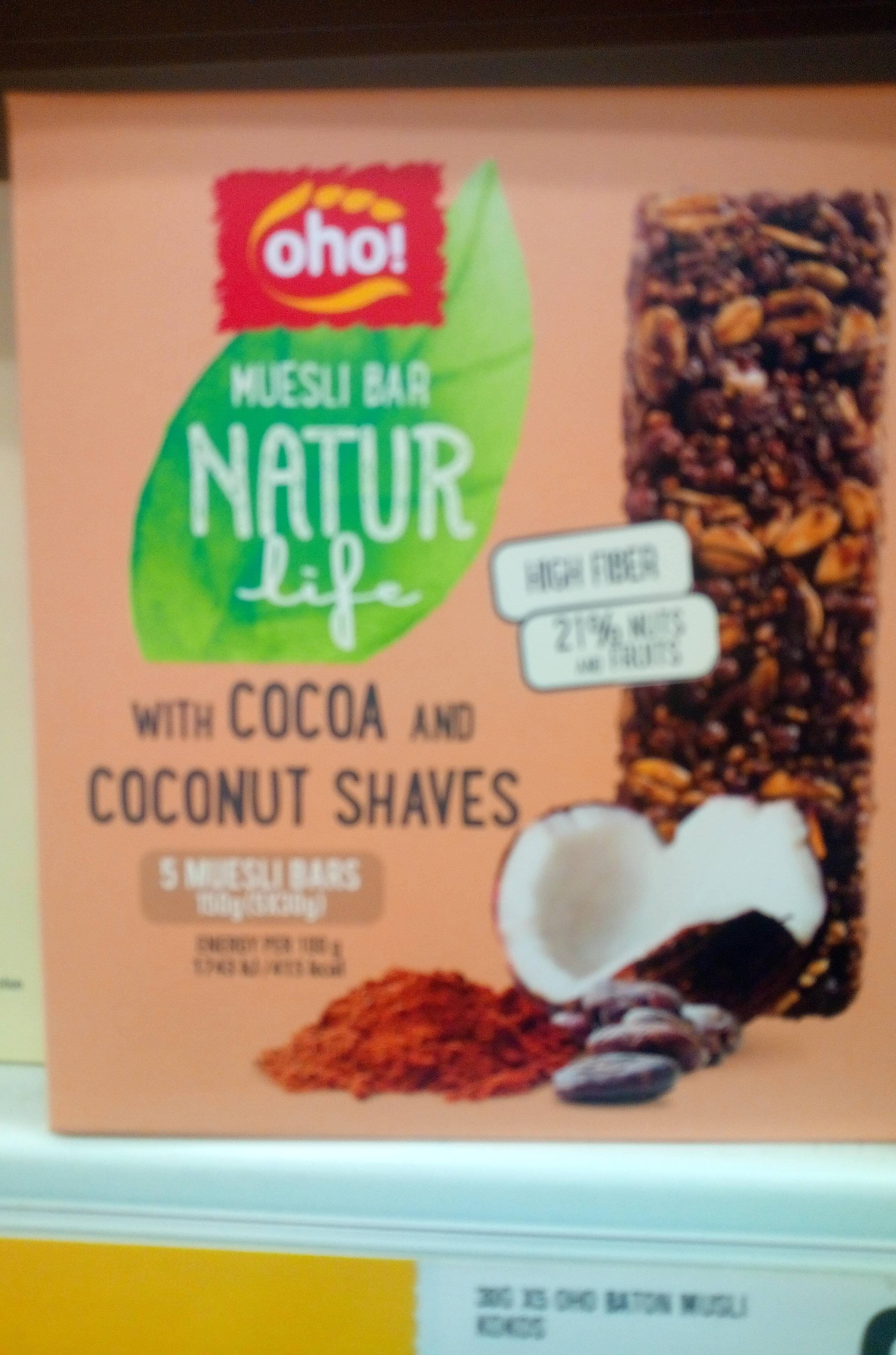 Oho! Muesli Bar Narur Life packshot