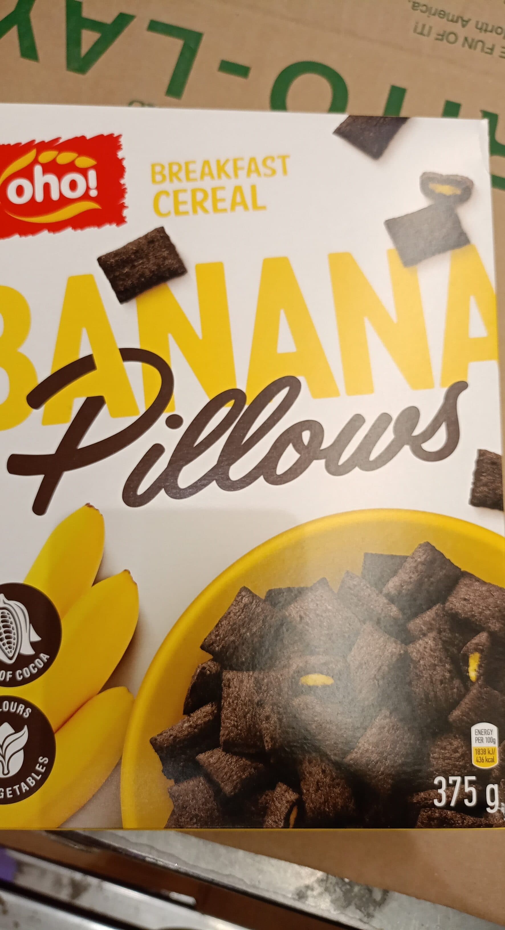Oho! BREAKFAST CEREAL banana packshot