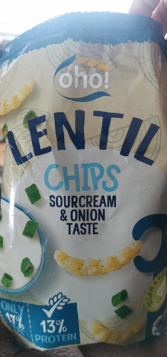 ohøj Lentil Chips Sourcream & Onion Taste packshot