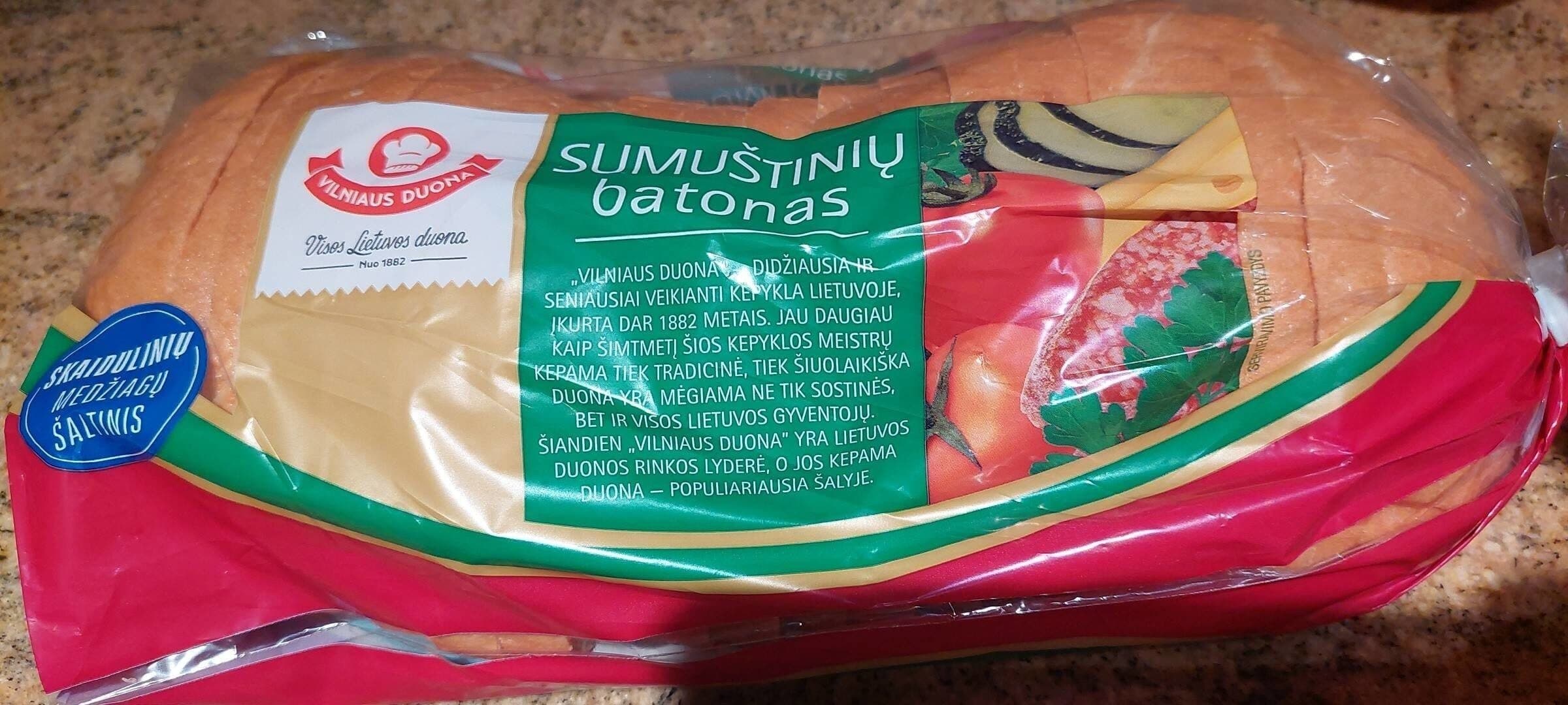 Vilniaus duona Sumuštinių batonas packshot