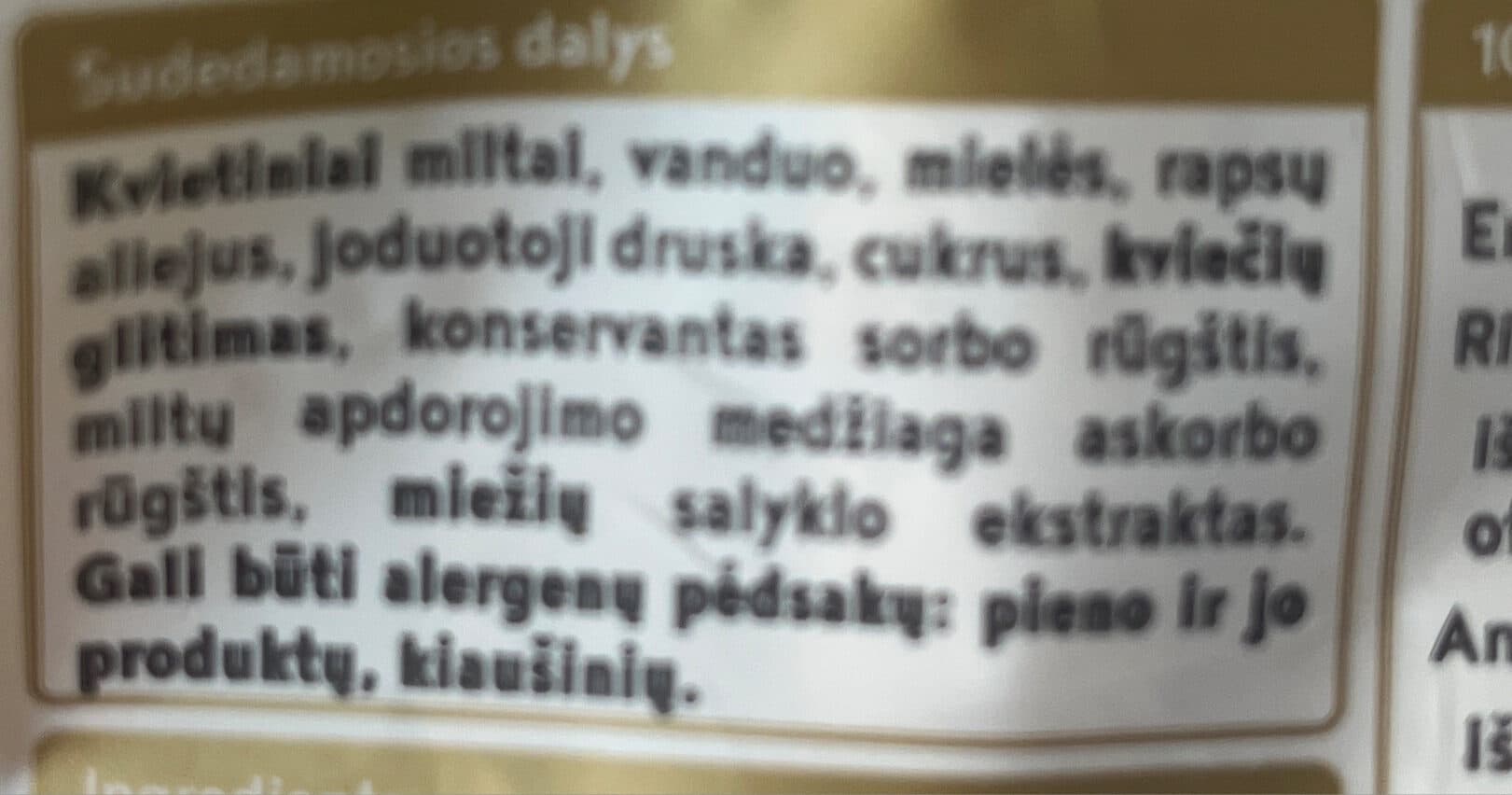 Vilniaus duona Sumuštinių batonas packshot