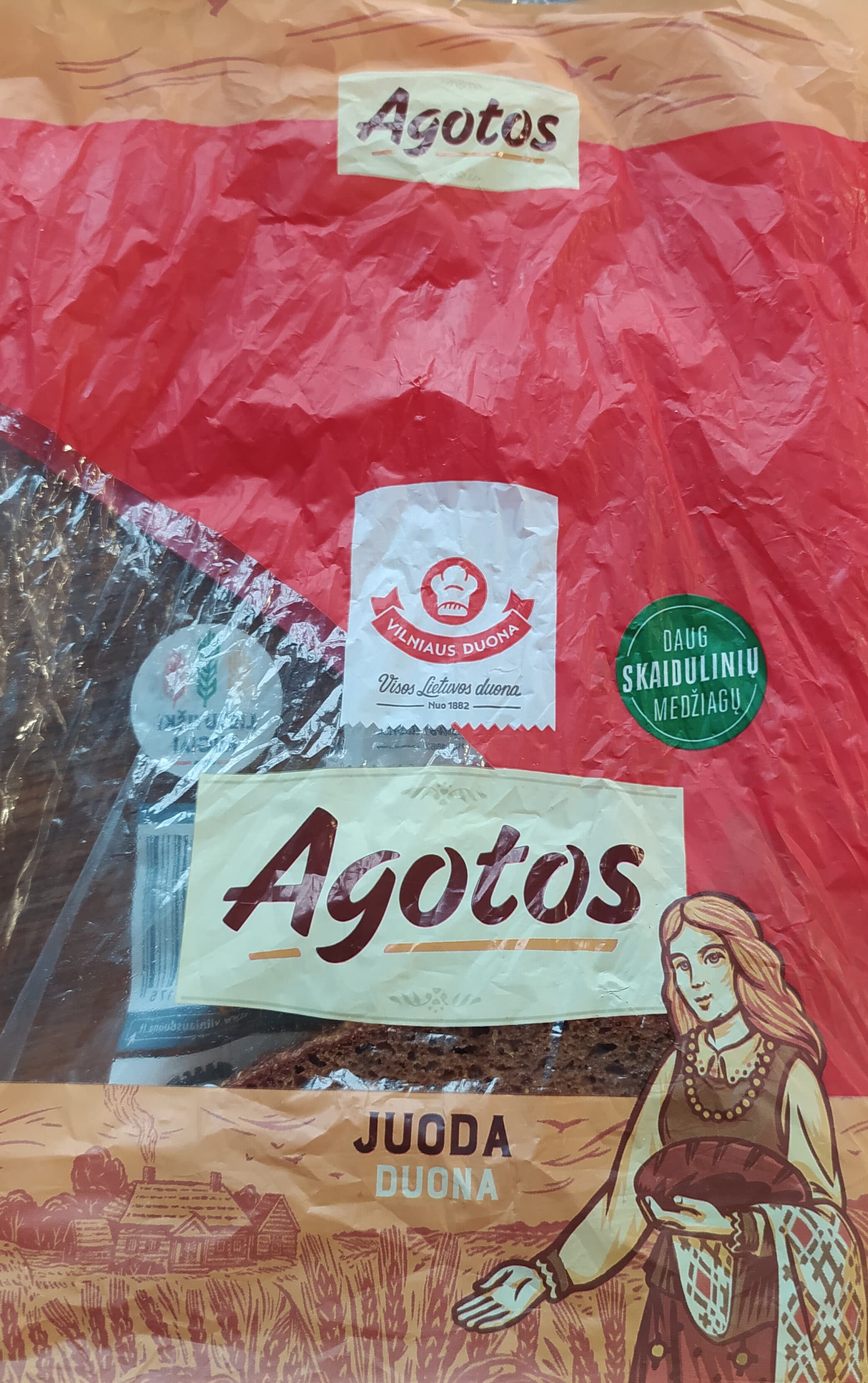 Vilniaus duona Agotos juoda duona packshot
