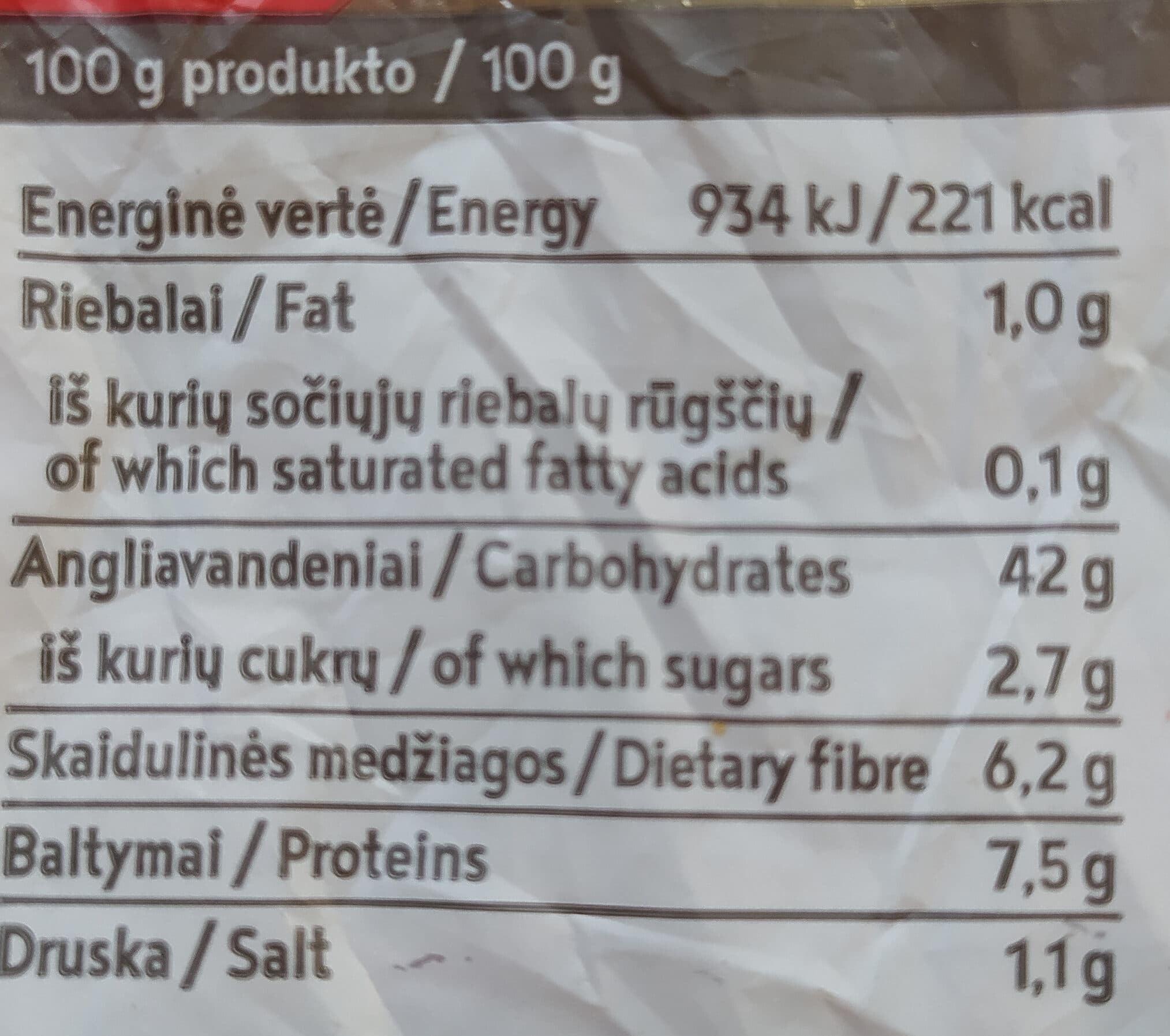 Vilniaus duona Agotos juoda duona packshot
