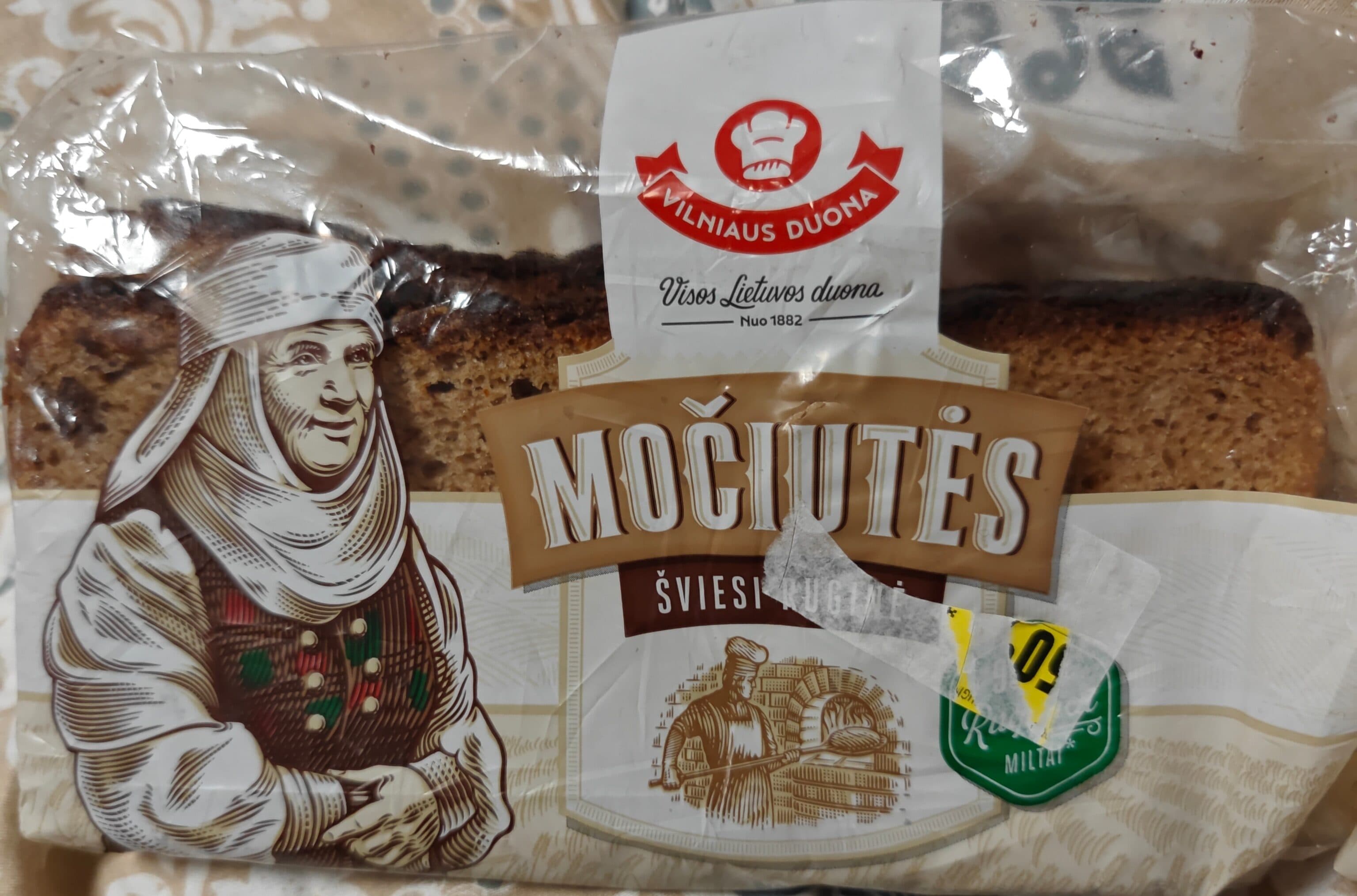 Vilniaus Duona Močiutės Šviesi Ruginė Duona packshot