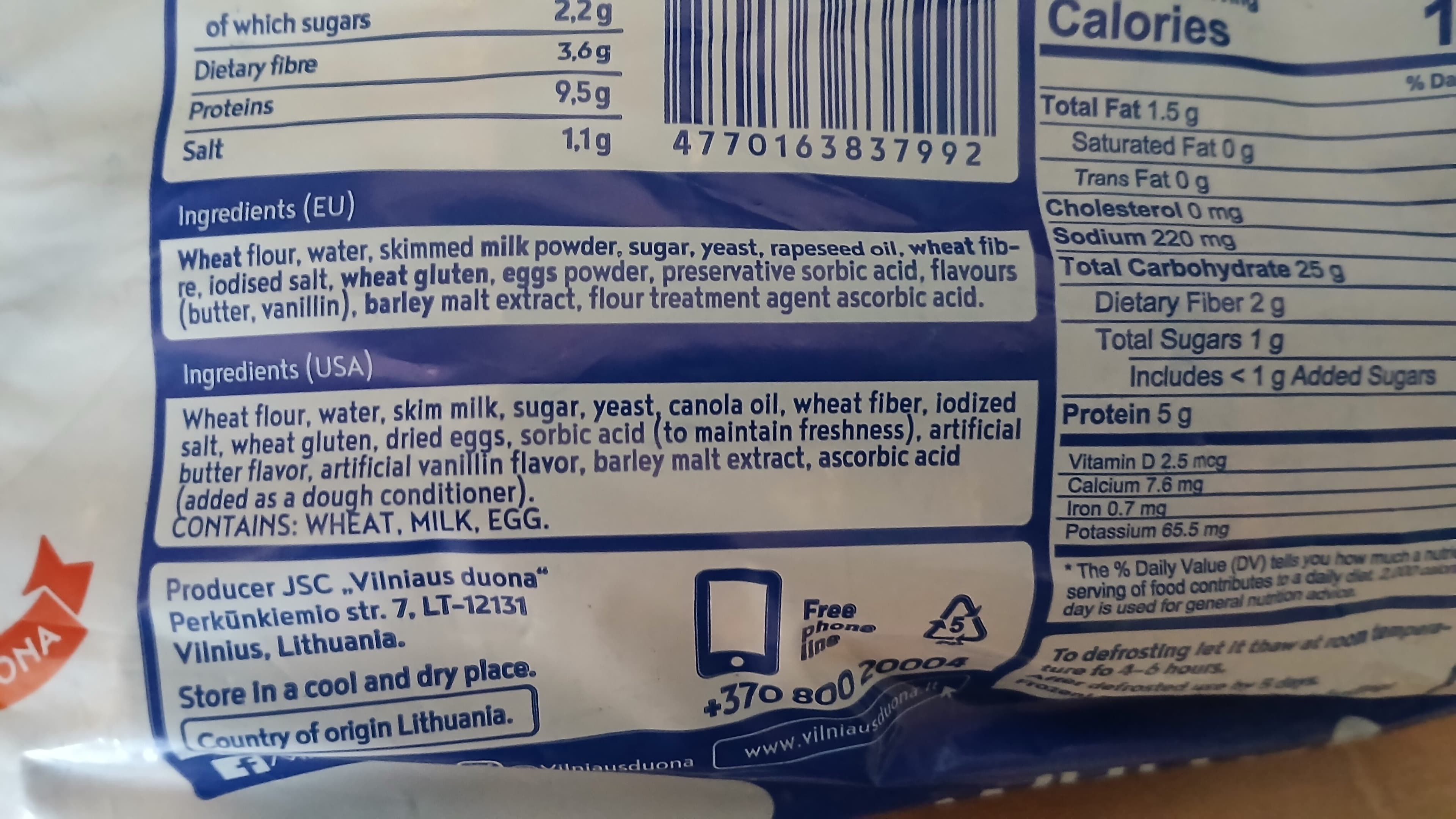 Open Food Facts 4770163837992 packshot