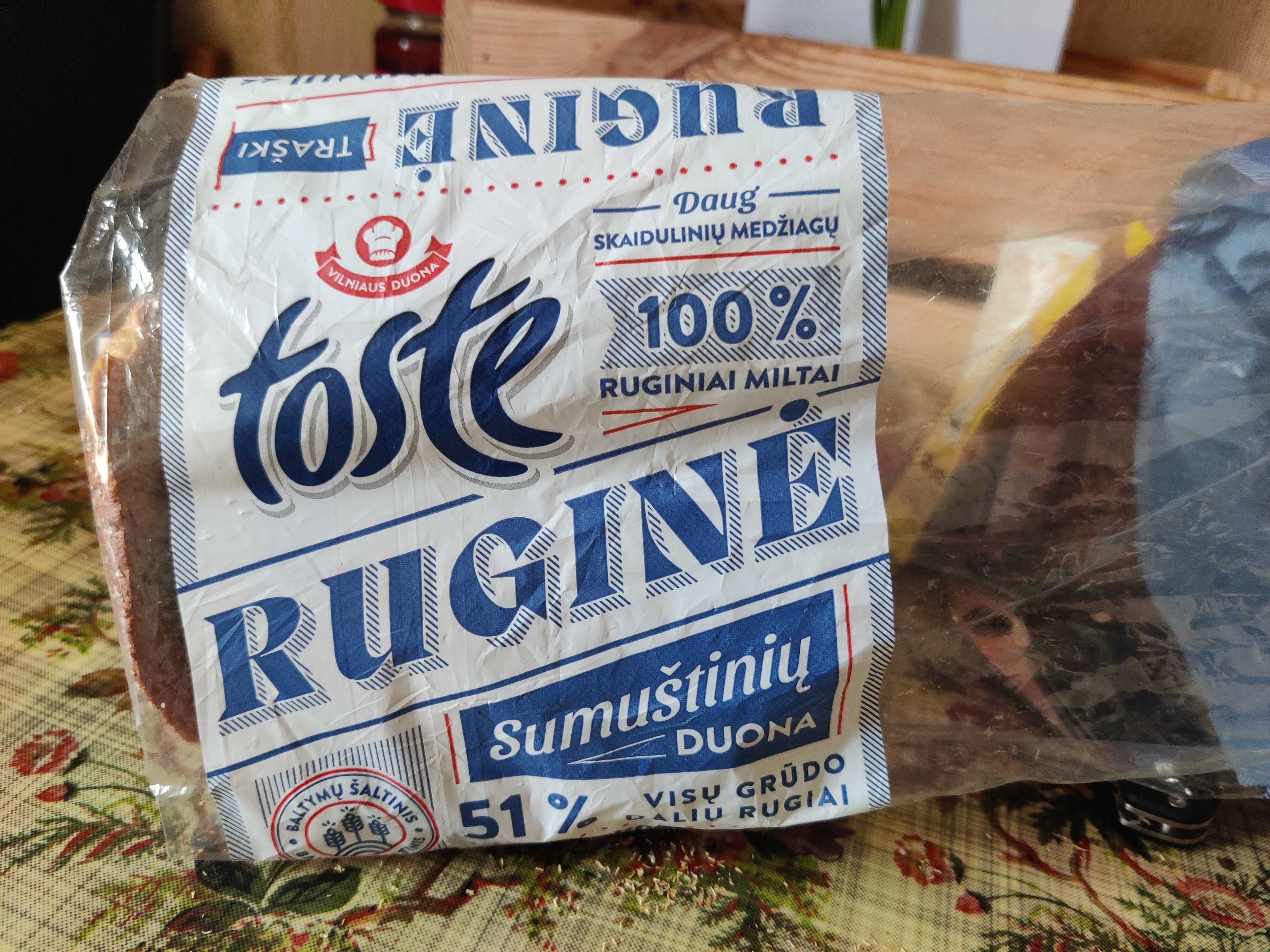 Toste Rye sandwich bread packshot