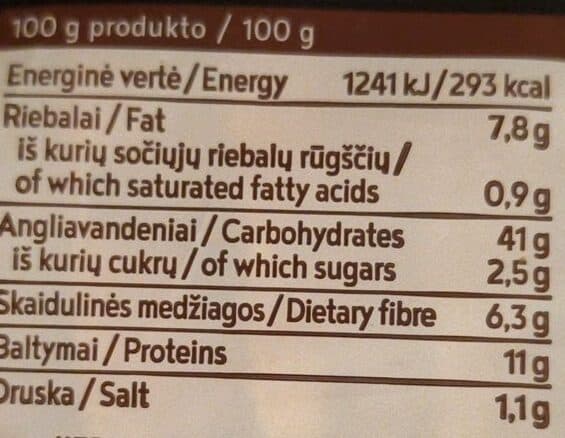 Agotos AGOTOS 6 sėklų ir grūdų sumuštinių duona packshot