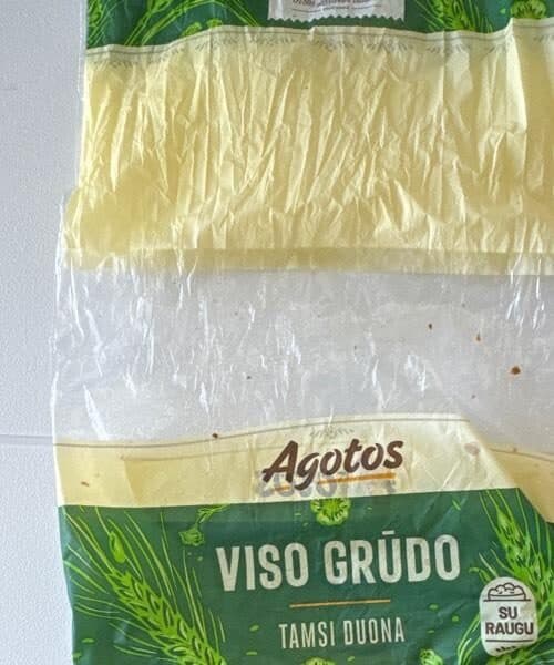 Vilniaus duona Agotos viso grūdo duona packshot
