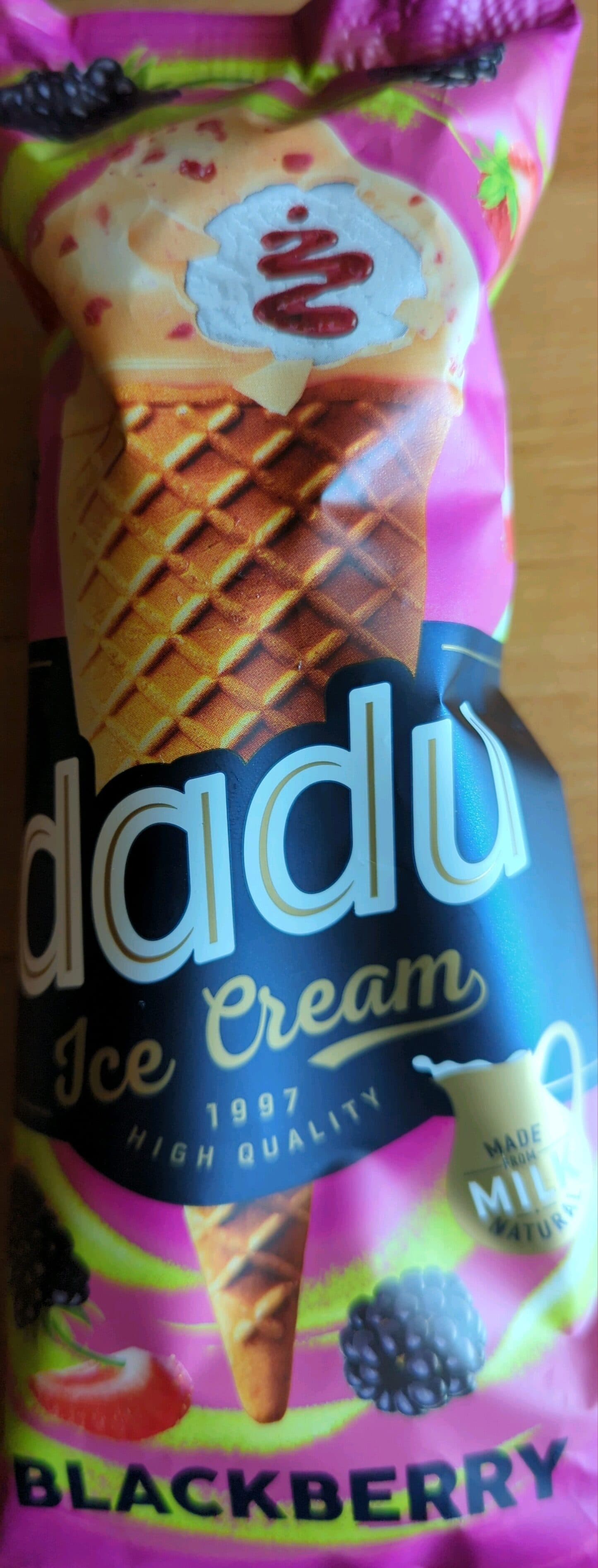 Dadu gervuogių ir braškių ledai packshot
