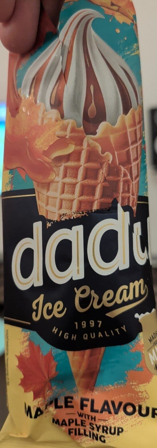 Dadu Ice Cream Maple Flavour packshot