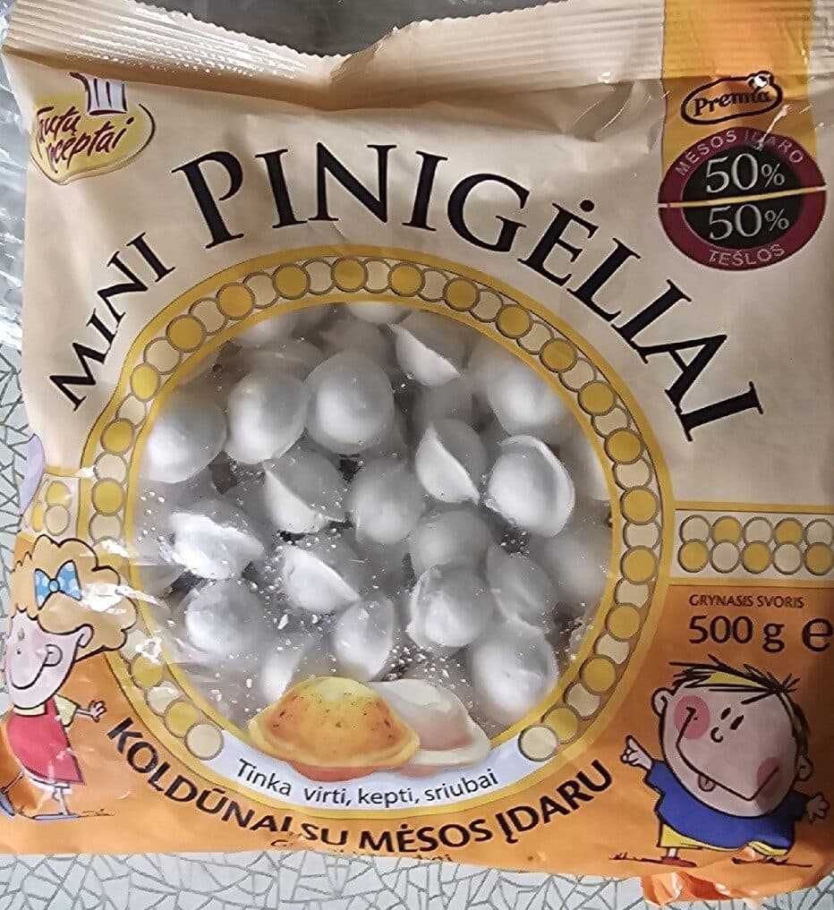 Premia Koldūnai "Mini Pinigėliai" su mėsos įdaru packshot
