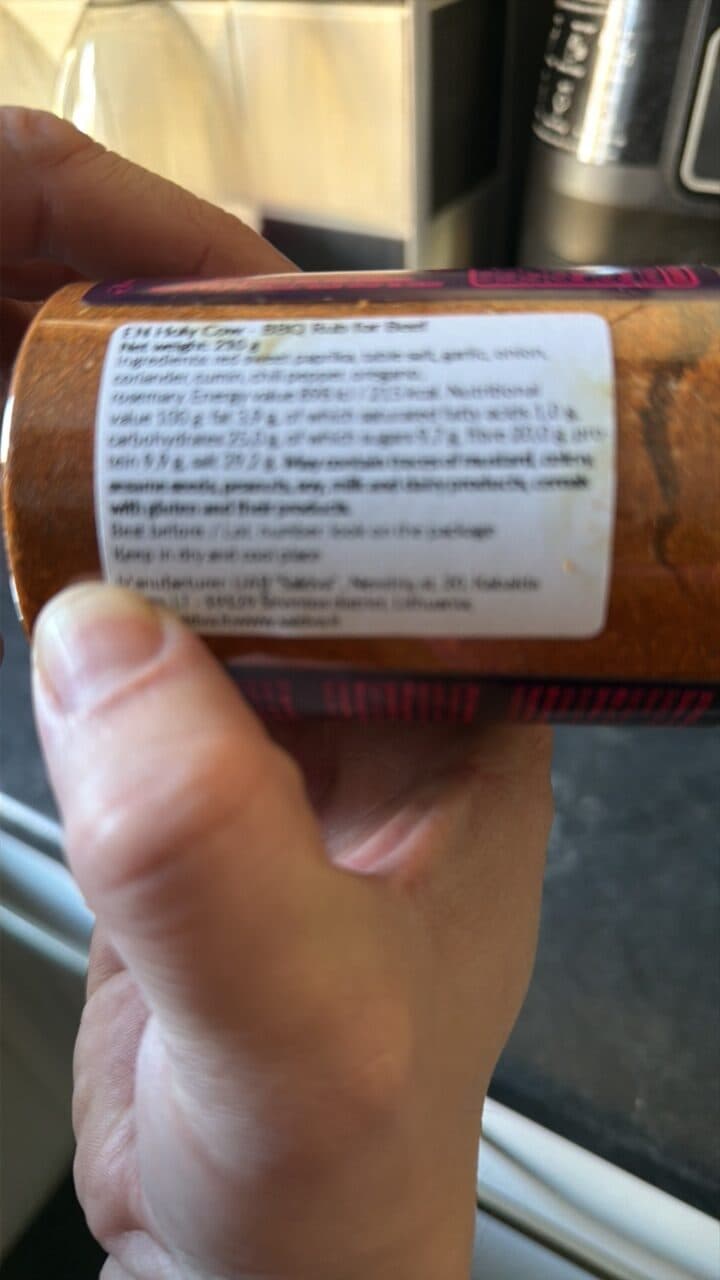 Open Food Facts MSONS SALDVA BQ SEASONING HOLY COW BEEF RUB 210G packshot