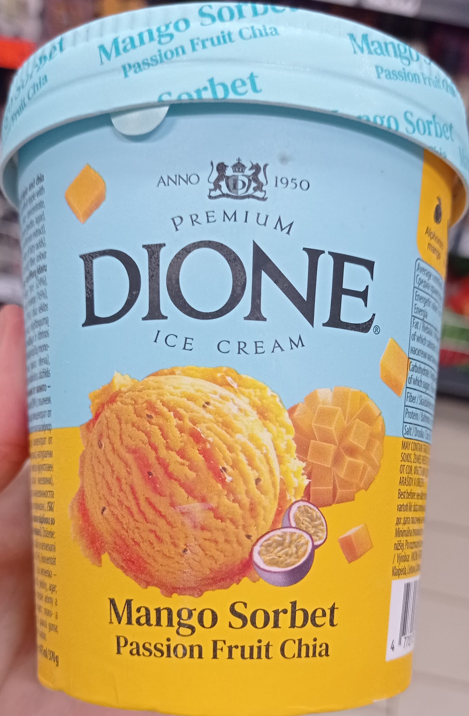 Dione Mango passion fruit chia packshot