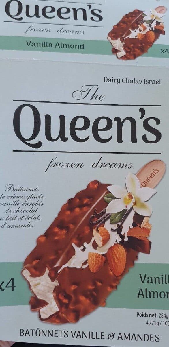 The Queen's The queen's frozen dreams vanilla almond packshot