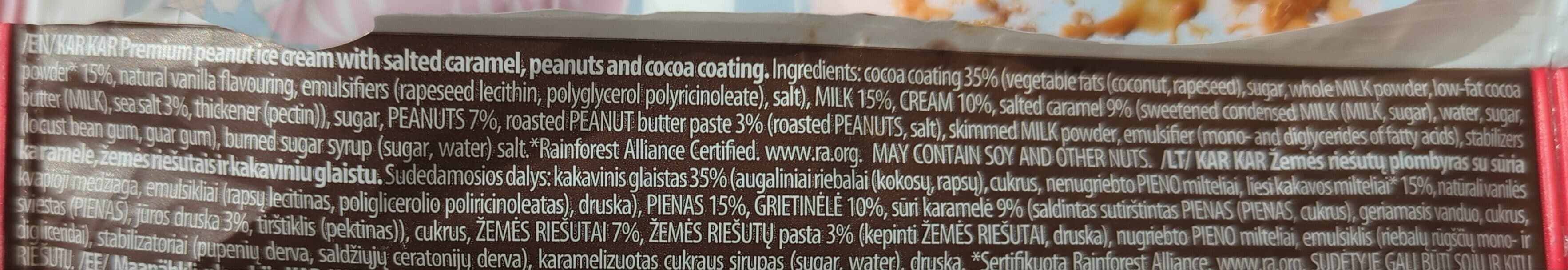Kar Kar Peanut Salted Caramel Icecream packshot