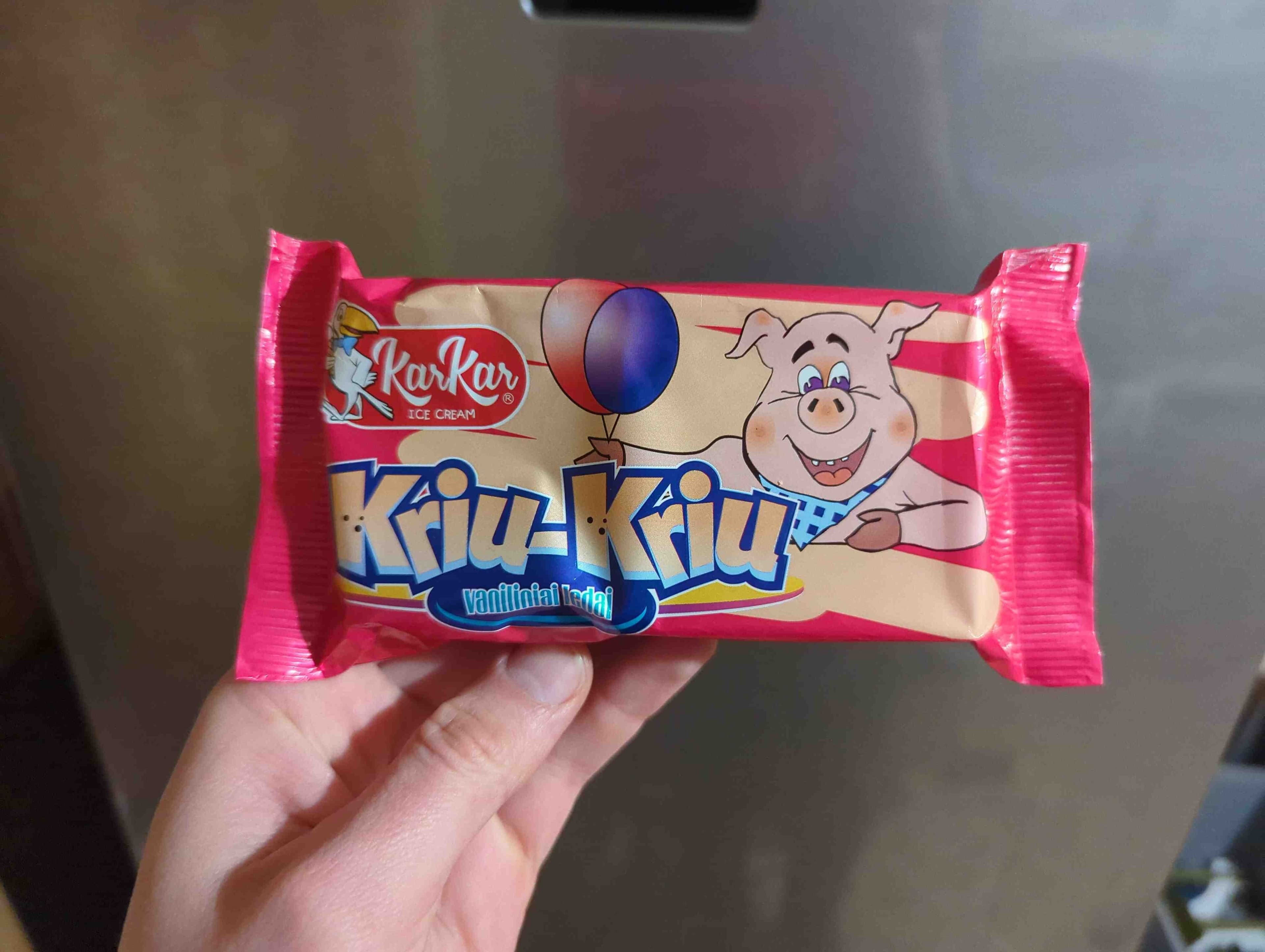 KarKar Kriu-Kriu vanilinis ledai packshot