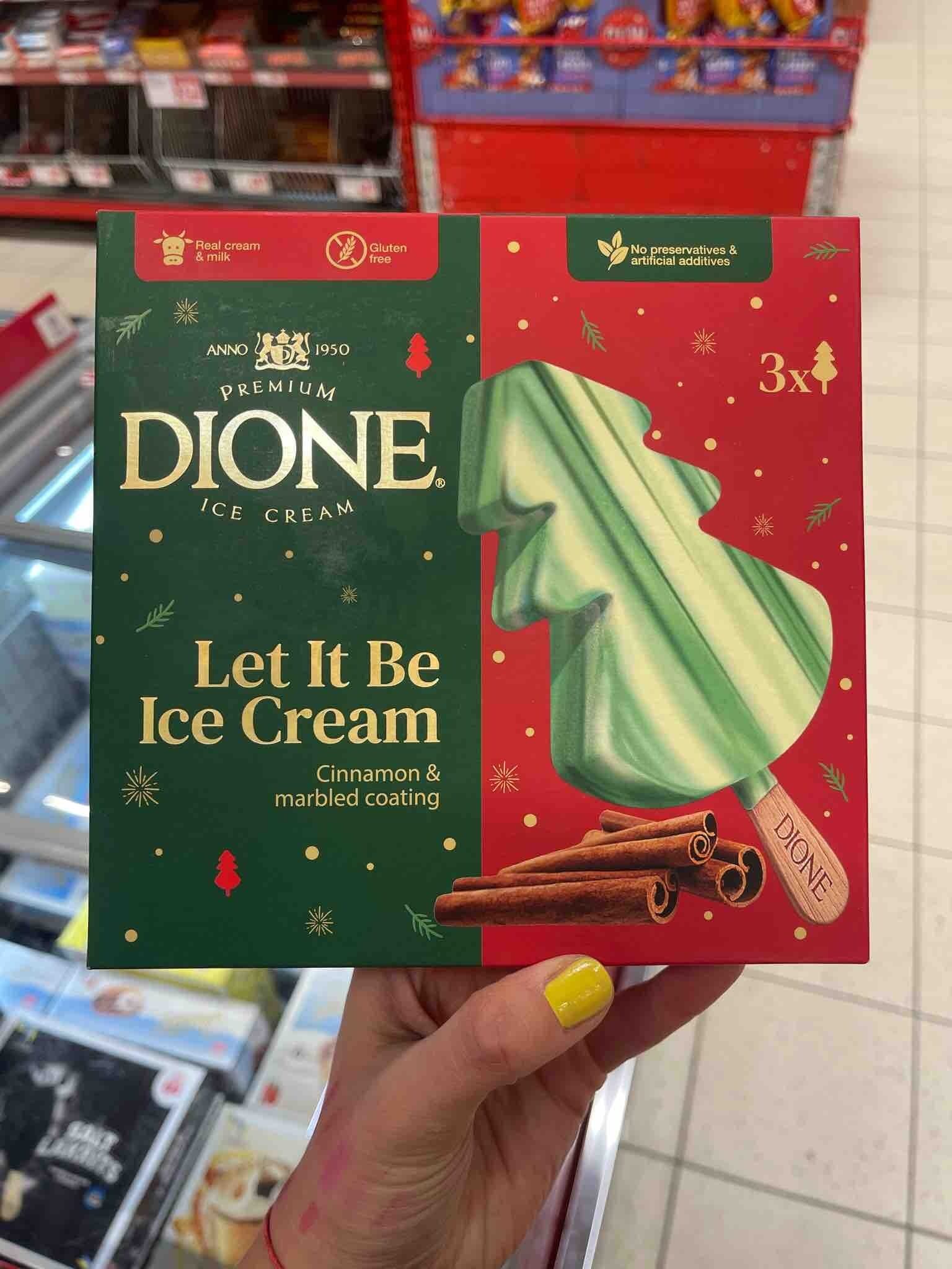 Dione Let It Be Ice Cream Cinnamon & Marbled Coating packshot