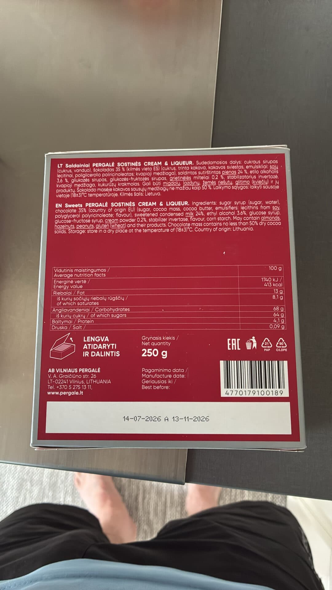 Pergalė Sostinės packshot