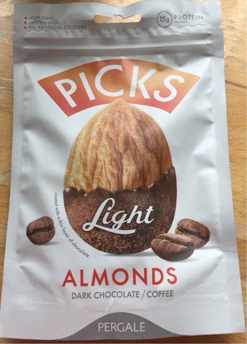 Pergale PICKS Almonds Dark Chocolate packshot