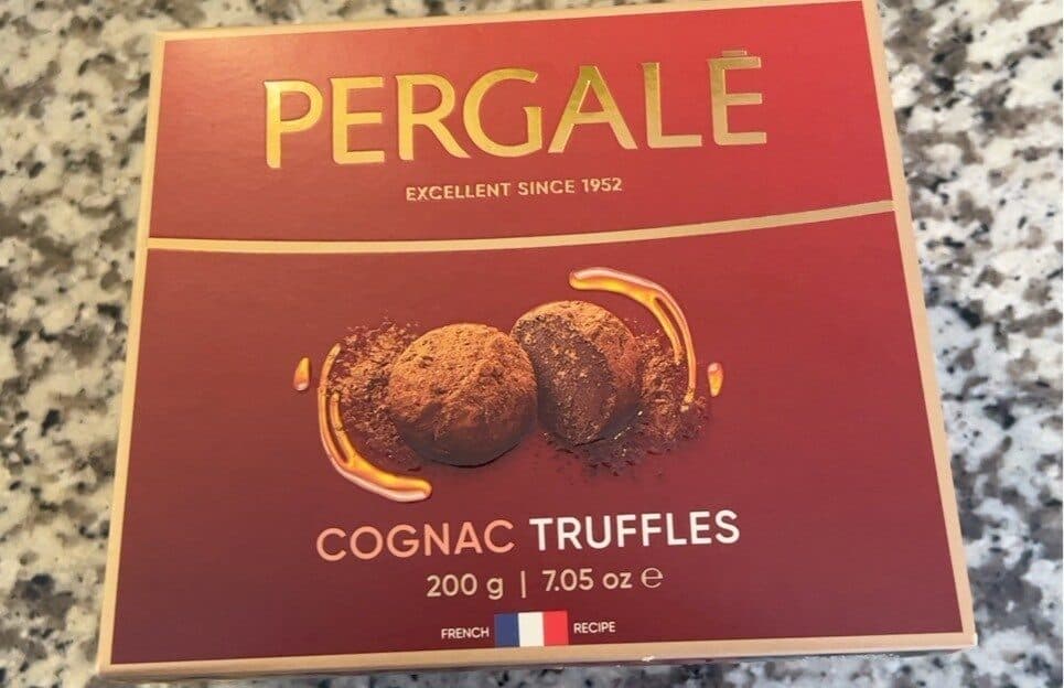 Pergale Cognac truffles packshot